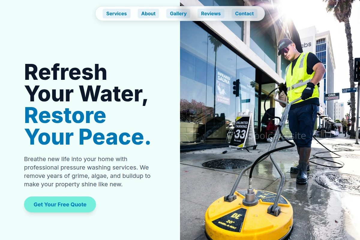 Cleaning Pressure Washing